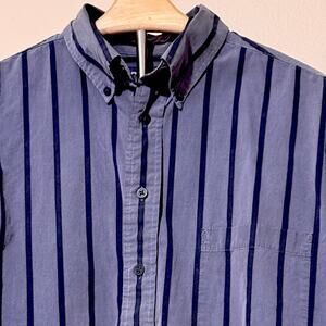 Roundtree & Yorke men’s large dress shirt 100% cotton. Blue-gray. Pocket